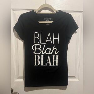 Wound Up Girls Cute Blah Blah Blah T-Shirt in Good Condition. Size Large. $6